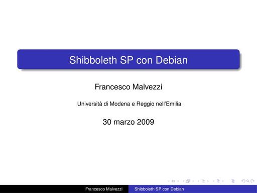Shibboleth SP 2.0 per IDEM con Debian